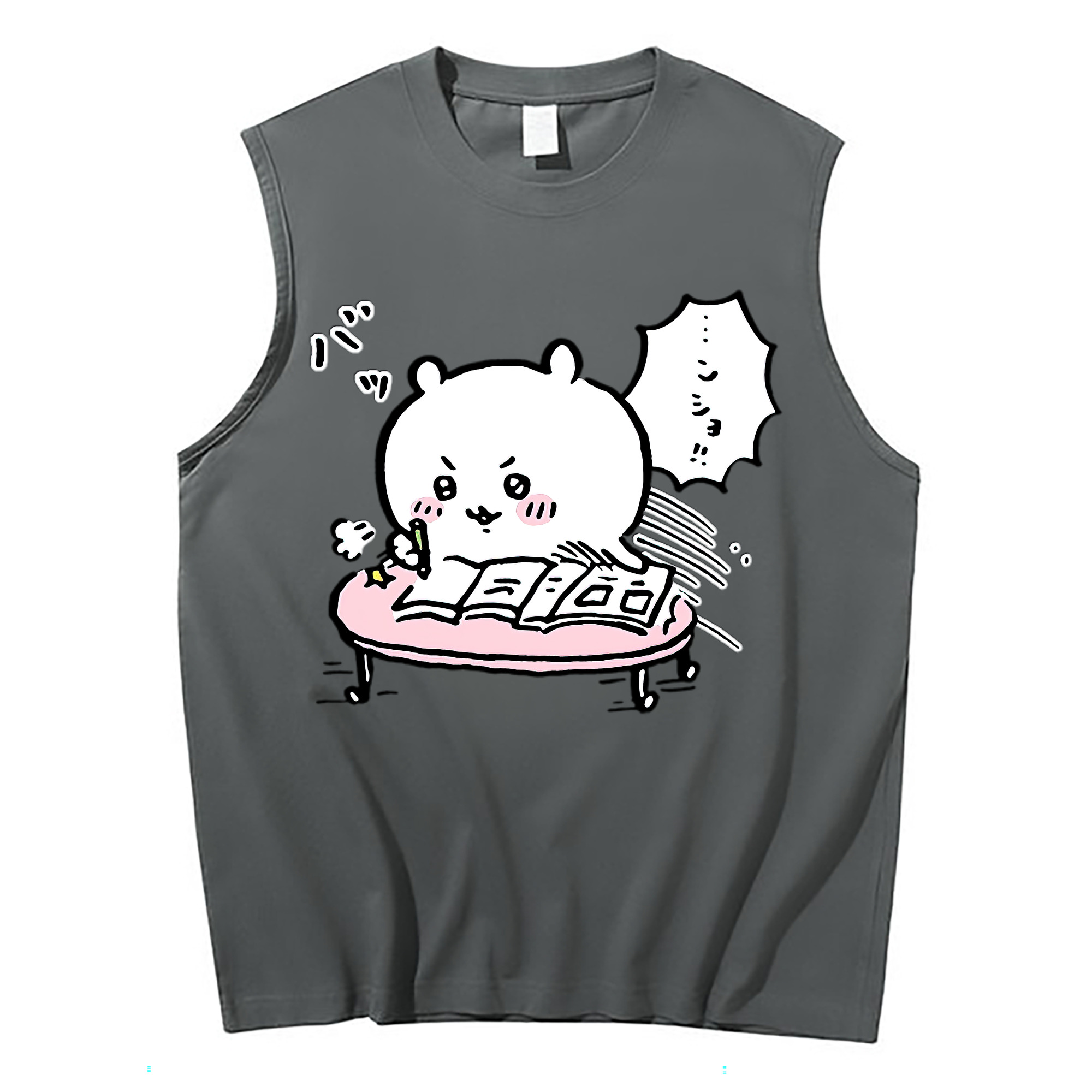 （画像用） ちいかわ ちいかわ Chii-kawa chiikawa コットン100％タンクトップ（フロントプリント）